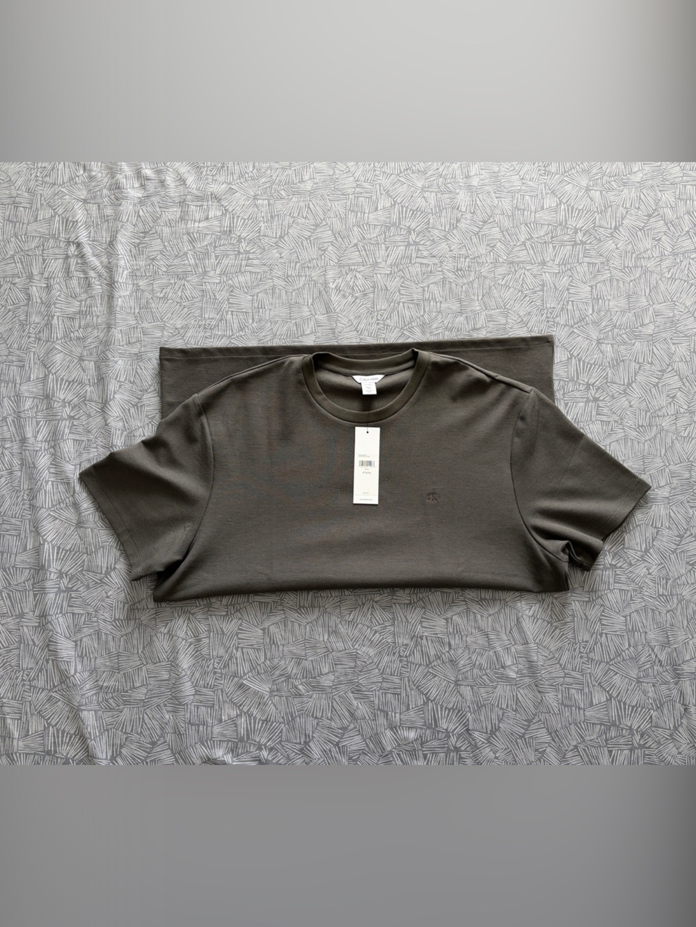 Calvin Klein Olive Green Crew Neck T-Shirt
